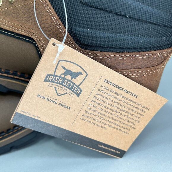 Irish Setter Ramsey 2.0 Boots Men’s 7.5 Waterproof 6” Leather Safety Toe Work - Picture 11 of 14